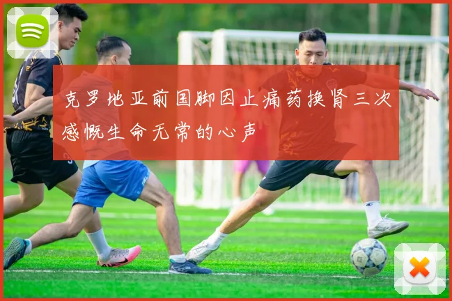 克罗地亚前国脚因止痛药换肾三次感慨生命无常的心声